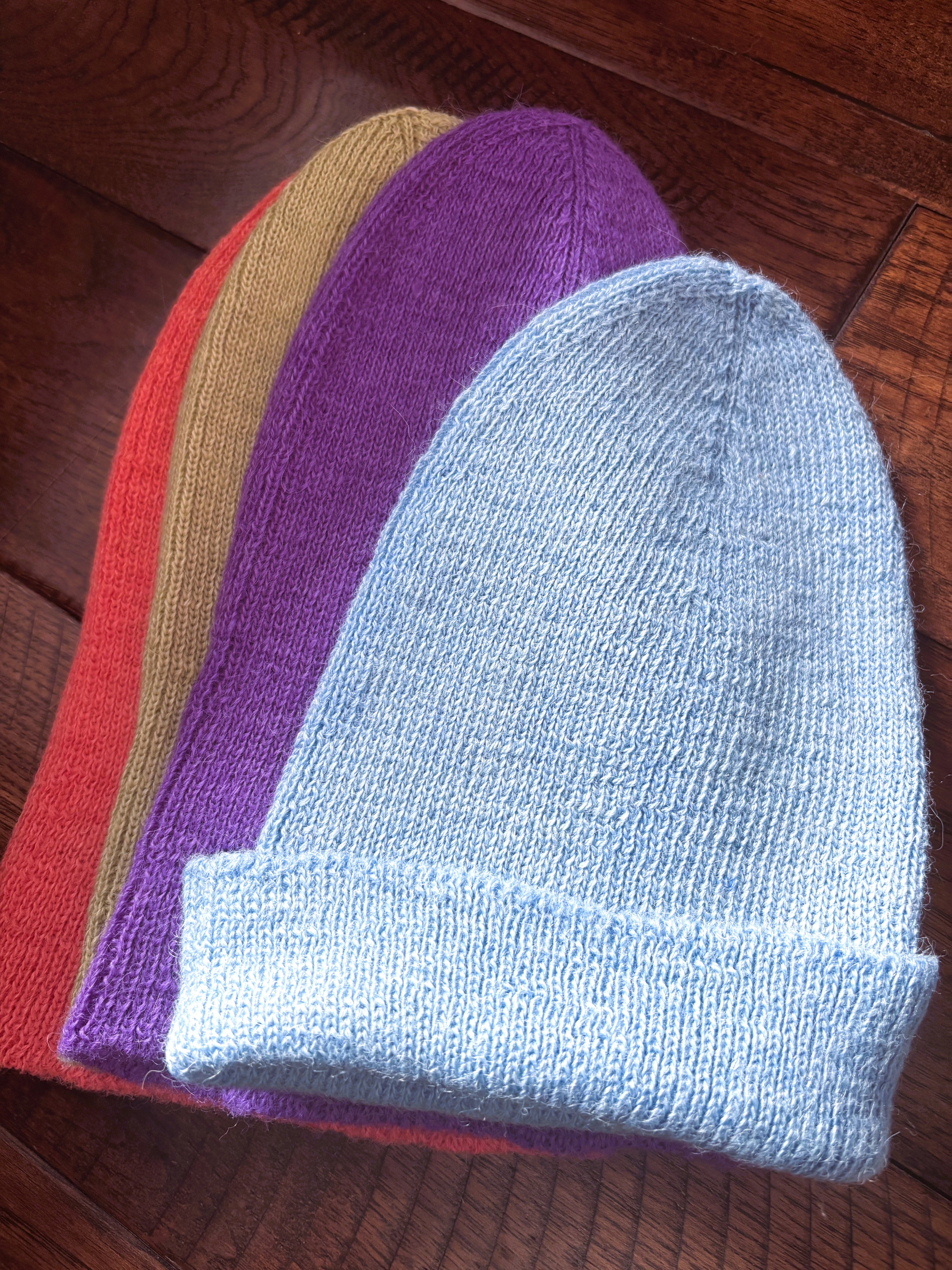 Alpaca Hat - Bright Colors Knit Beanie