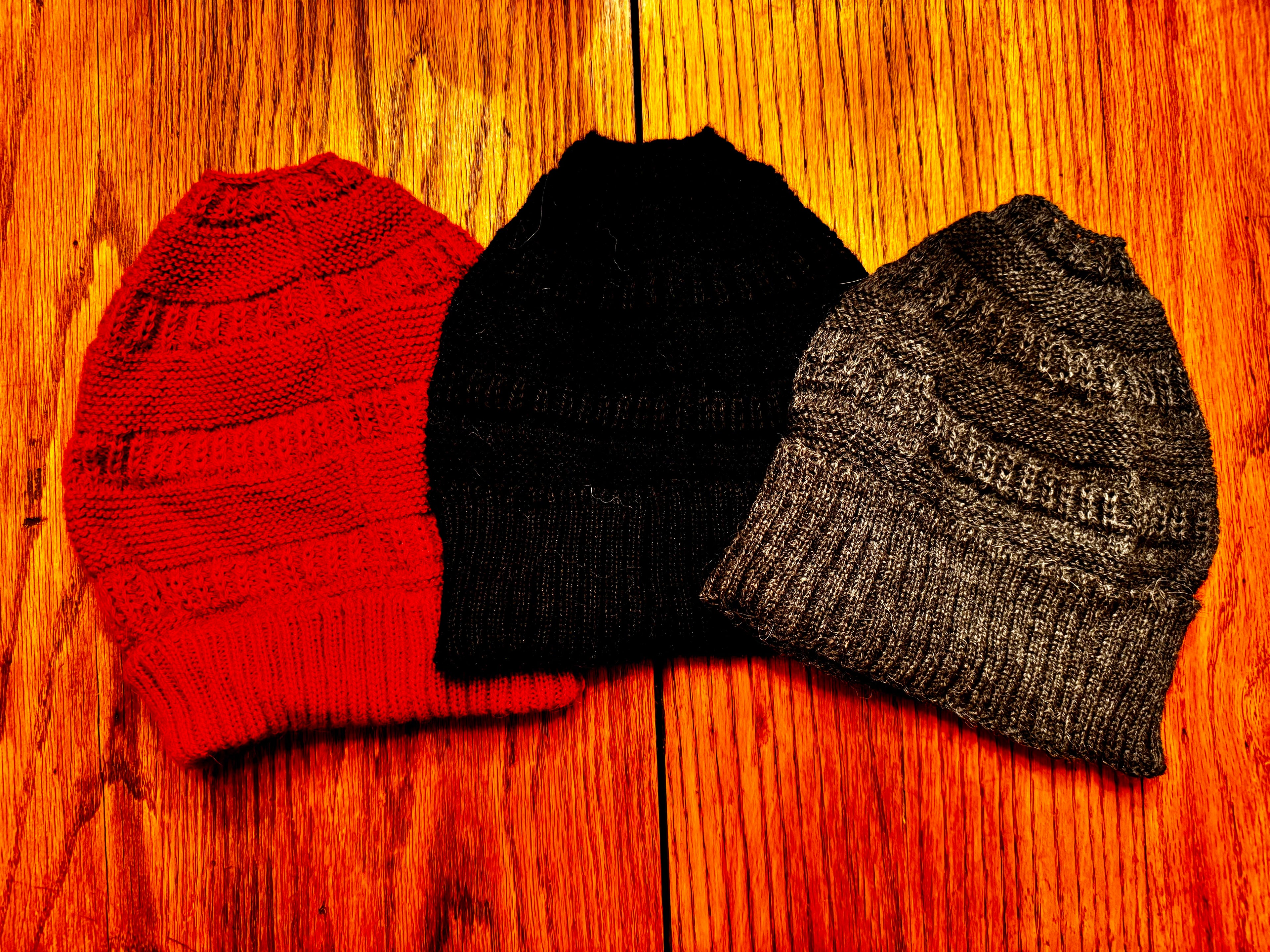 Alpaca Hat - Ponytail Beanie