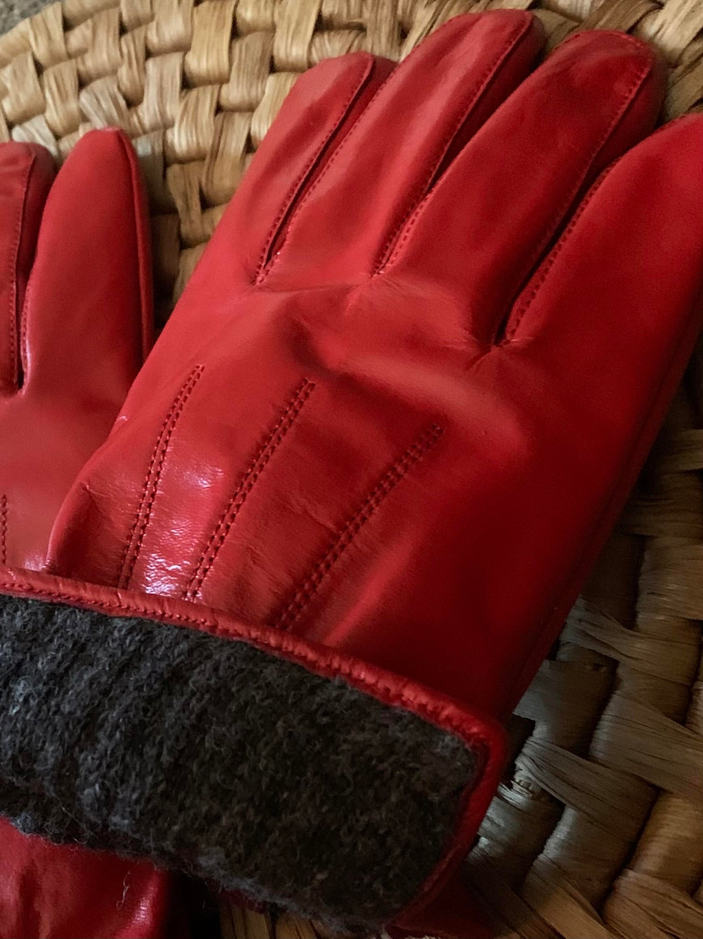 Alpaca Gloves - Leather