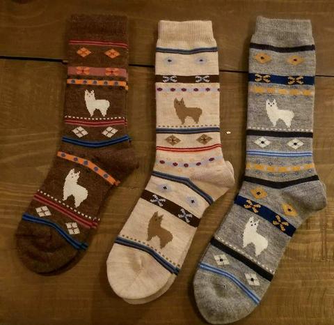 Alpaca Socks - Print